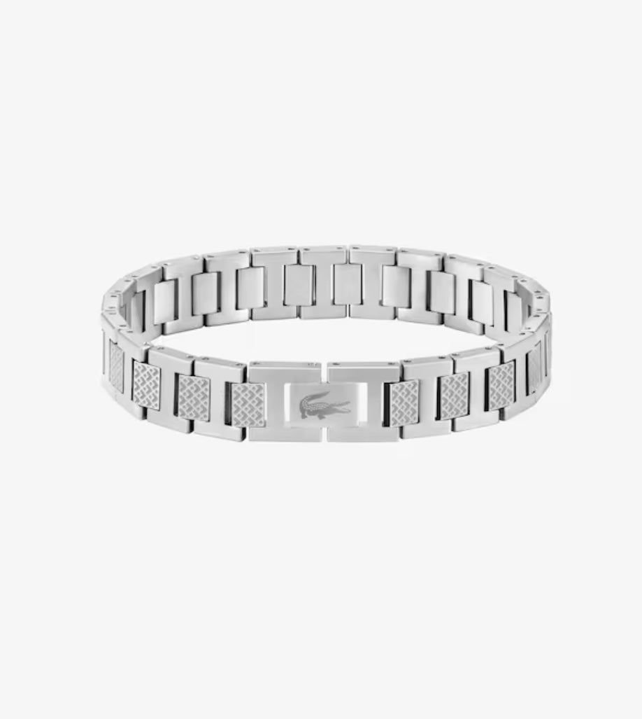 Bracelet homme argenté – acier inoxydable
