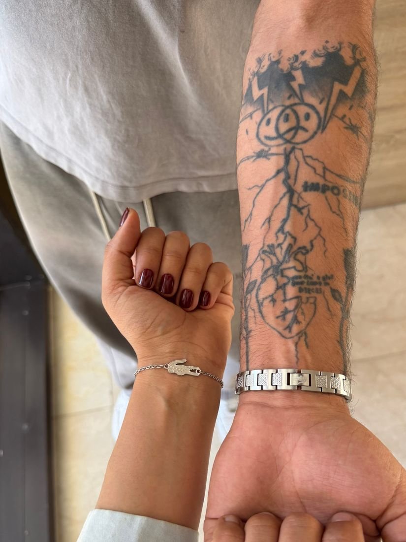 Duo de bracelets pour couple – acier inoxydable